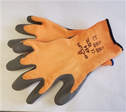 WF454XL - Orange Knit/Gray Palm Winter Glove