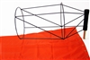 18" x 60" Orange Windsock and Extended Ball Bearing Frame Combo