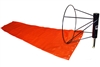 18" x 72" Orange Windsock and Ball Bearing Frame Combo