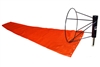 18" x 96" Orange Windsock and Ball Bearing Frame Combo