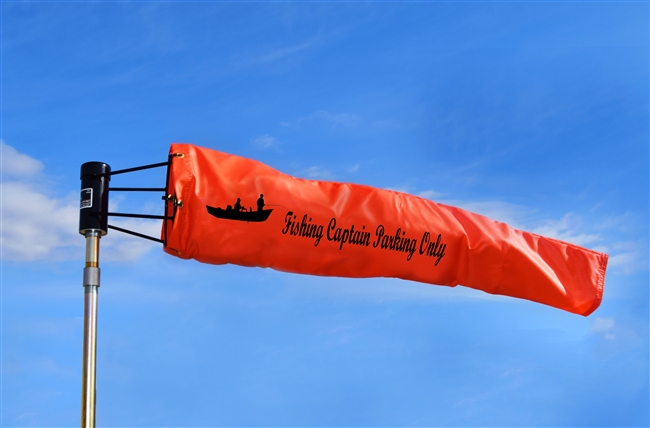 Perfect Boater Gift-Marine Quality Windsock-Fishing Captain Parking Only