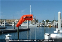 NO WAKE 18" X 72" REPLACEMENT WINDSOCK