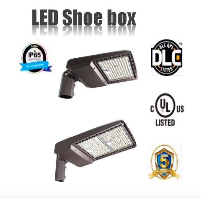 LED Shoebox 100W -5000K Sosen driver