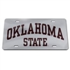 Oklahoma State Silver License Plate