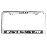 Alumni Pewter License Plate Frame