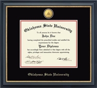 OSU 23K  Onyx Gold Diploma Frame