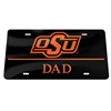 Black OSU Brand/DAD License Plate