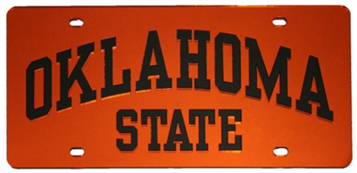 Oklahoma State Orange License Plate