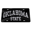 Oklahoma State Black License Plate