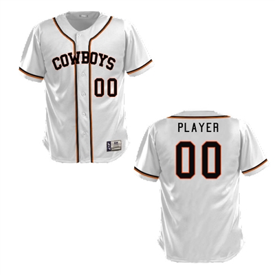 OSU Custom Baseball Jersey WHT