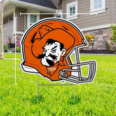 OSU PISTOL PETE HELMET YARD SIGN