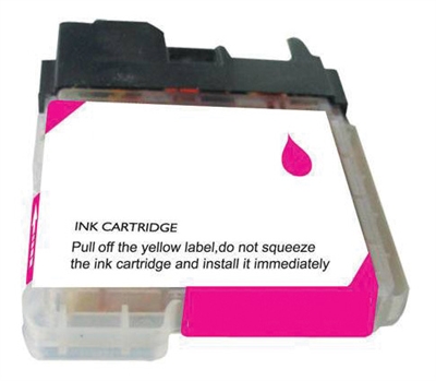 Brother LC65HYM Magenta Ink Cartridge, High Yield