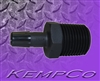 1/2" NPT x 3/8" Hose-Barb Straight Adapter - Black Nylon