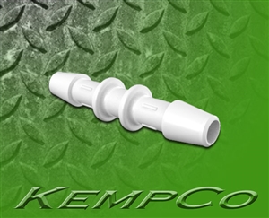 3/16" Hose-Barb Straight Connectors - Natural Kynar