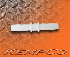 1/4" Hose-Barb Straight Connectors - White Polypropylene