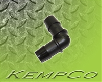 3/8" Hose-Barb Elbow Connectors - Black Nylon