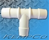 3/4" T (TEE) Connector - White Poly