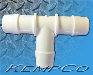 3/4" T (TEE) Connector - White Poly