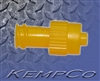 Non-Vented, Double Dead Ender Cap (Yellow) - Polypropylene