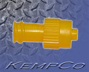 Non-Vented, Double Dead Ender Cap (Yellow) - Polypropylene