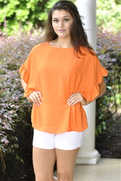 Ooh La La Top- Orange - Large