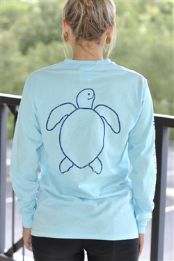 Simply Southern "Save the Turtles" Long-Sleeve Tee - Medium