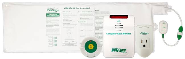 Smart Outlet, Cordless Monitor With CordLess Weight-Sensing Bed Pad (10"x30") System