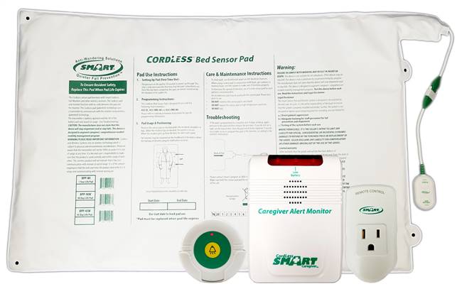 Smart Outlet, Cordless Monitor With CordLess Weight-Sensing Bed Pad (20"x30") System