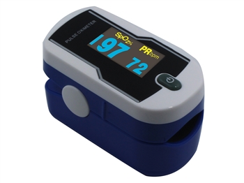 Concord Sapphire DELUXE Oximeter with Blue 6-Way Digital Display & Accessories