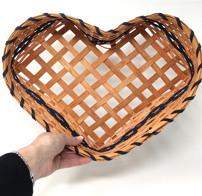 Handmade Large Heart Basket
