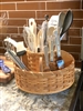 Amish Made Craft/Utensil Caddy w/ Lazy Susan Base