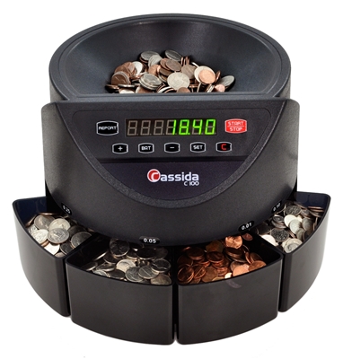 Cassida C100 - Electronic Coin Counter and Sorter