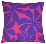 purple/candy pink twist decorative throw pillow cover