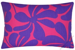 purple/candy pink twist decorative throw pillow cover