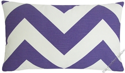 lavender purple chevron zig zag decorative throw pillow cover