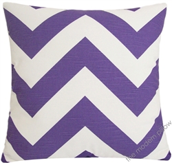 lavender purple chevron zig zag decorative throw pillow cover