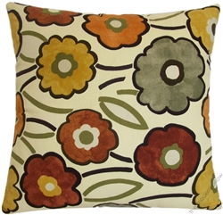 fall pia flower decorative throw pillow cover