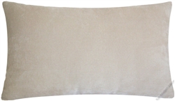 velvet beige solid decorative throw pillow cover