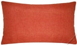 orange cosmo linen decorative throw pillow cover