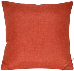 orange solid cosmo linen decorative throw pillow cover