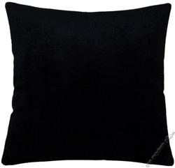 velvet black solid decorative throw pillow cover
