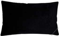 black velvet solid decorative throw pillow cover