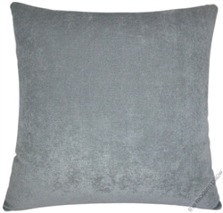 gray velvet solid decorative throw pillow cover