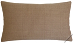 mocha brown metro linen decorative throw pillow cover