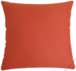 orange metro linen decorative throw pillow cover