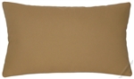 caramel brown solid cotton decorative throw pillow cover
