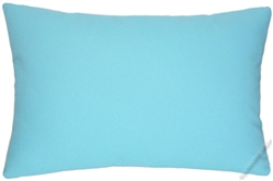 sky blue solid cotton decorative throw pillow cover