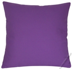 purple violet solid cotton decorative throw pillow cover