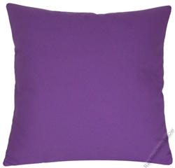 purple violet solid cotton decorative throw pillow cover