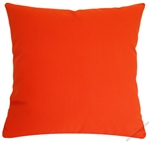 orange solid cotton decorative throw pillow cover